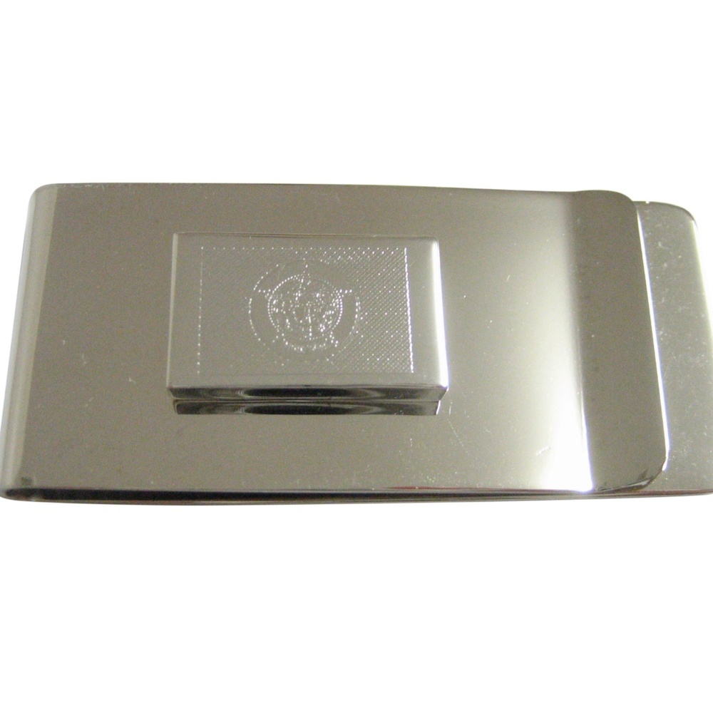 Silver Toned Etched Minnesota State Flag Money Cli